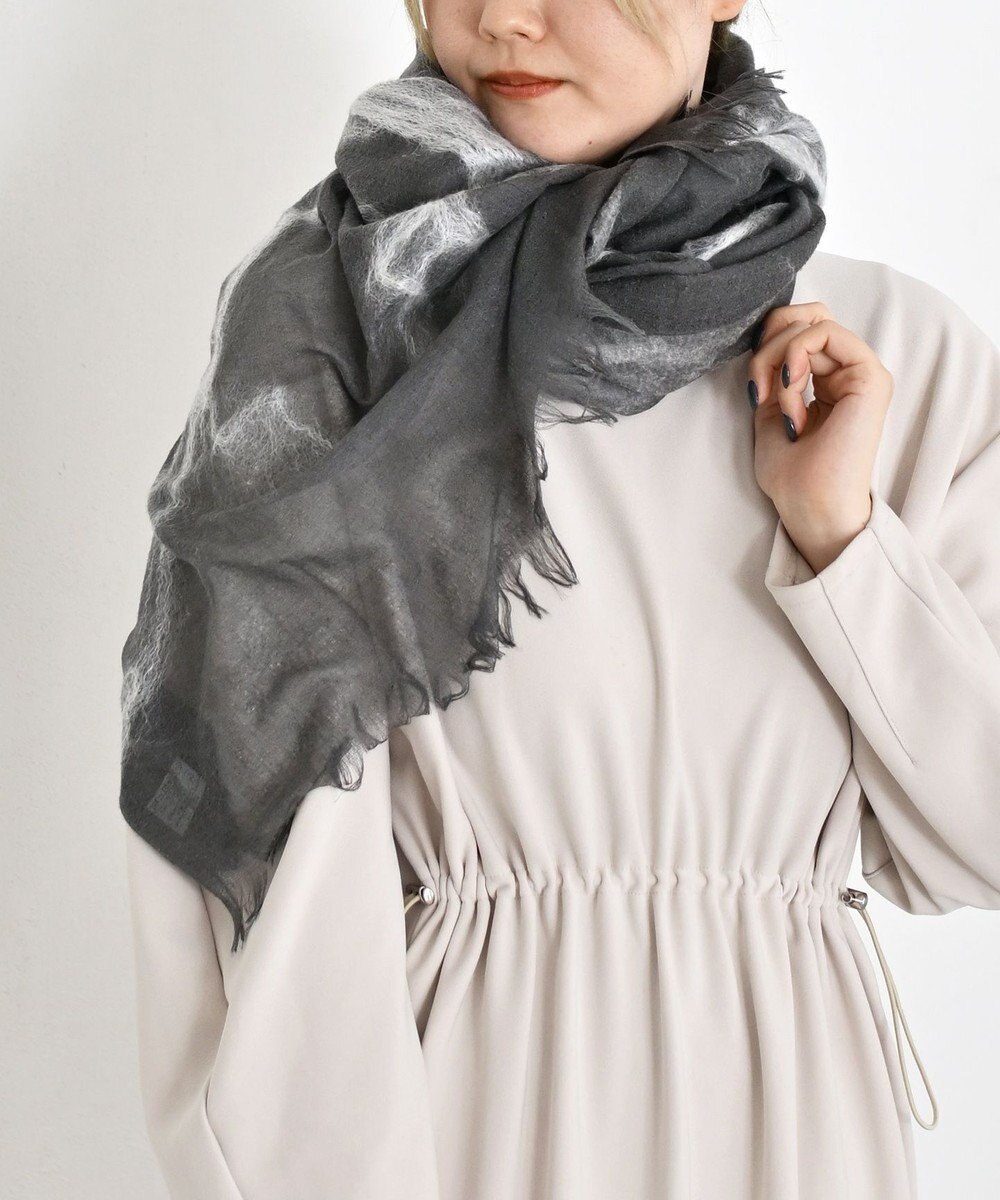 muto ニードルパンチ シルクウールストール 