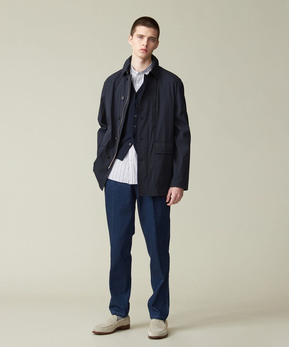 J.PRESS MEN 【ストレッチ】ワンタック ストレッチリングデニム パンツ 