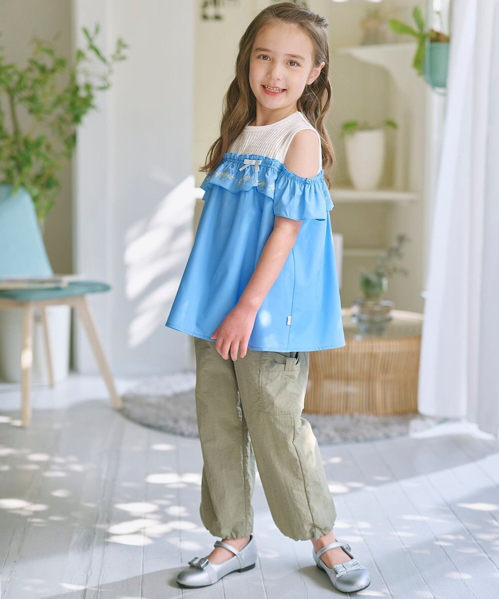 組曲 KIDS 【150-160㎝】 撥水カーゴパンツ 