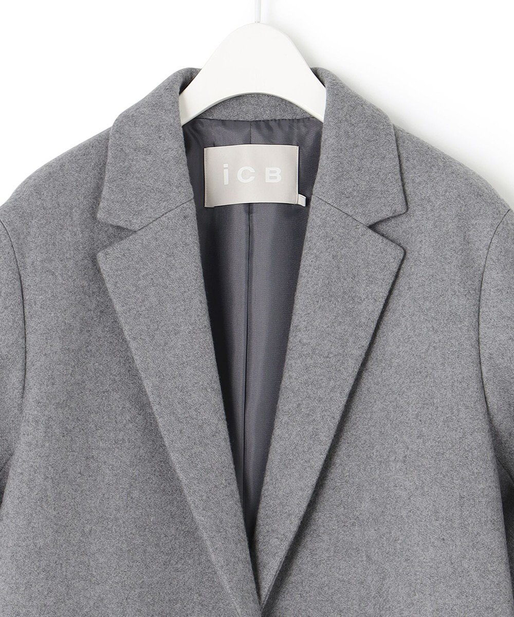 ICB ウールライトメルトン チェスターコート 