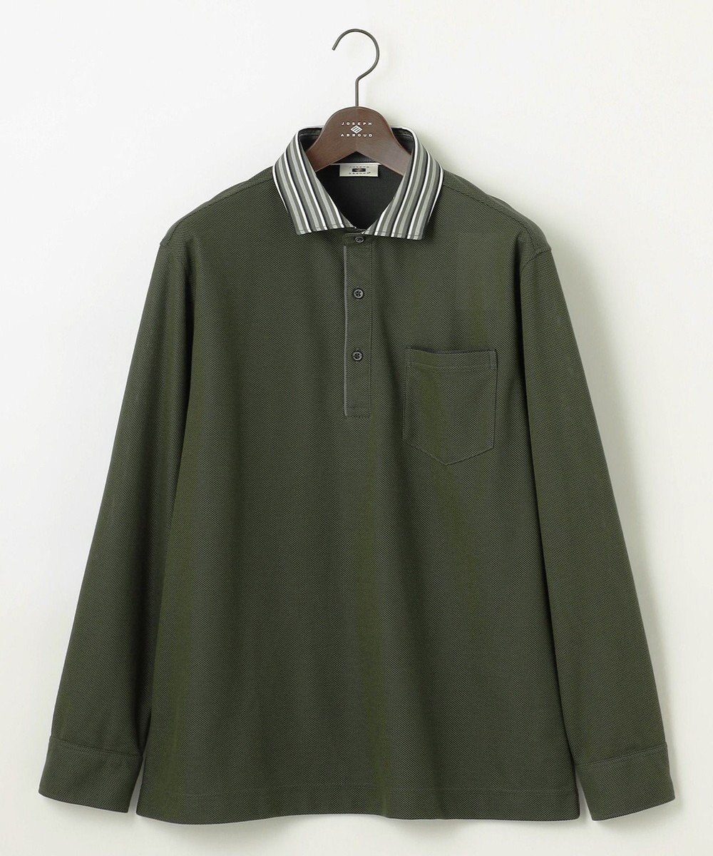 JOSEPH ABBOUD 【キングサイズ・消臭などの高機能】オーガニックコットン ダディ 長袖 ポロシャツ 