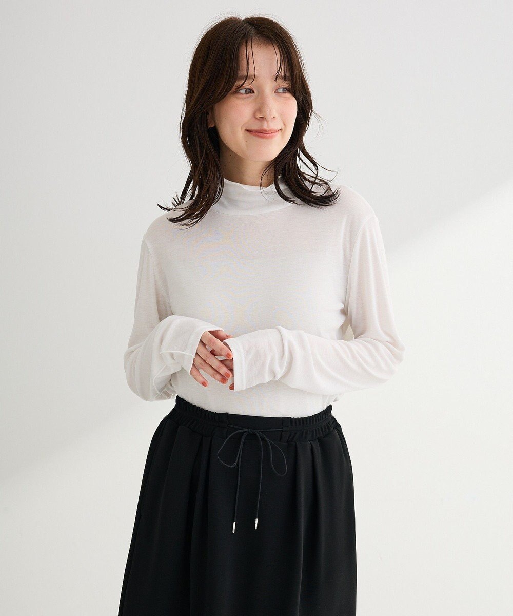 Green Parks シアーリブタートルプルオーバー 