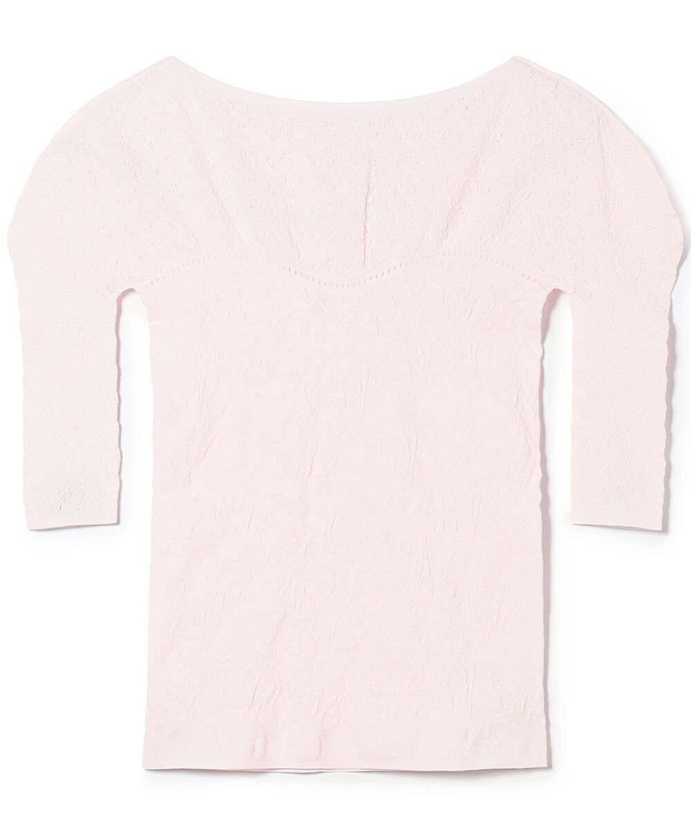 Chacott キシリトールボートネックニットトップ 