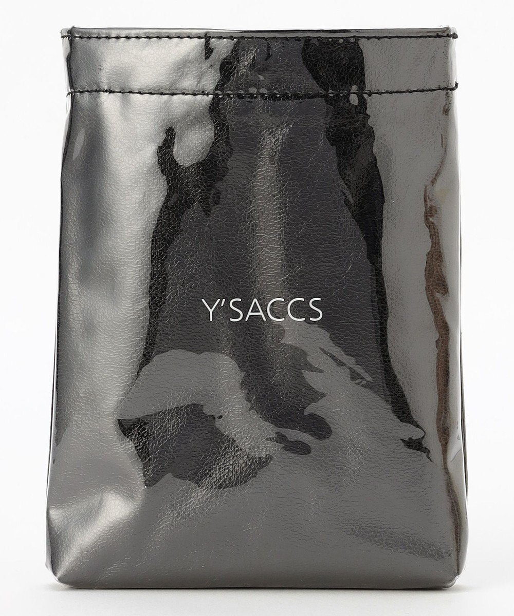 Y'SACCS PVCメタリックショルダーバッグ 