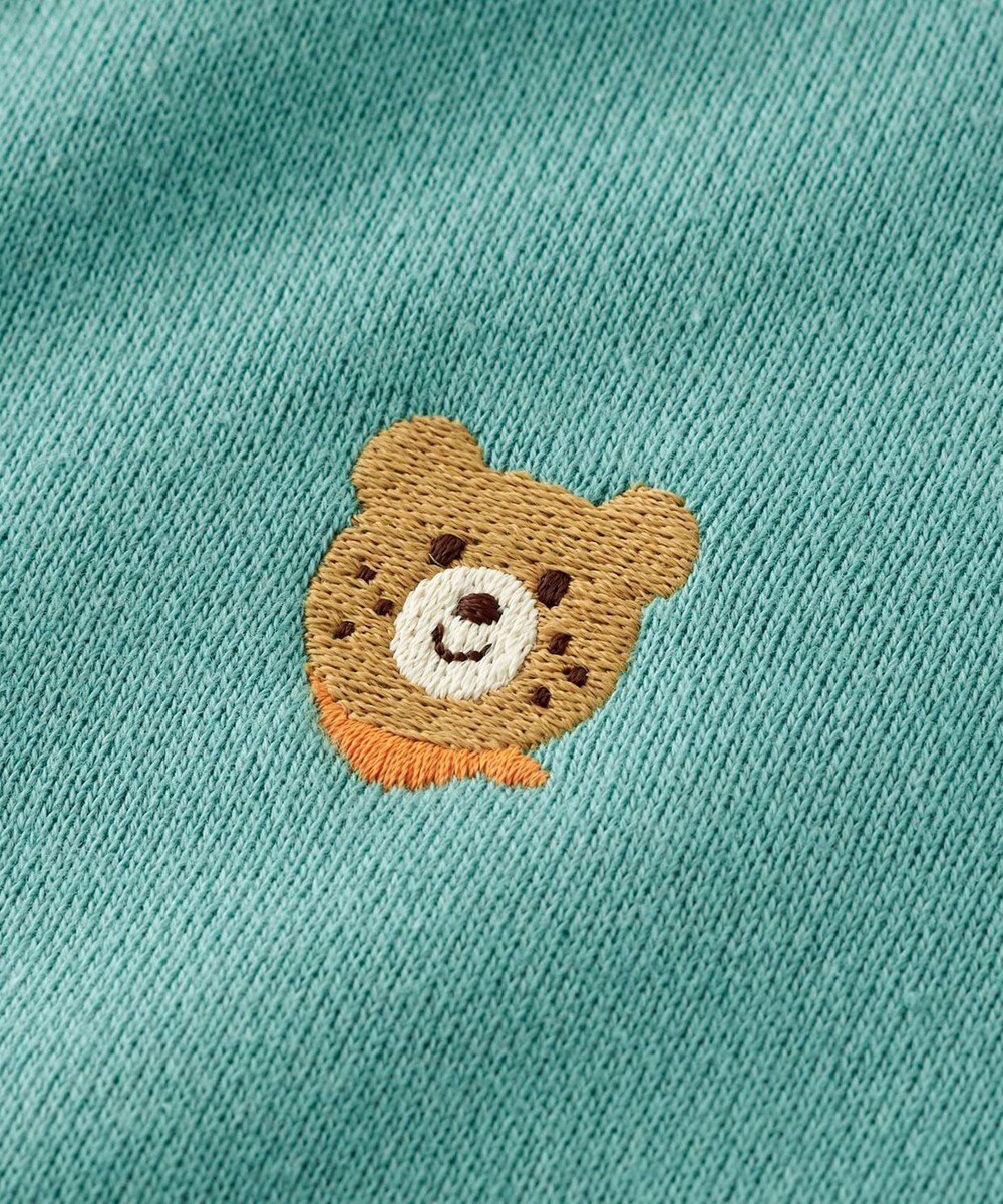 MIKI HOUSE HOT BISCUITS 【70-120cm】【Everyday Series】ワンポイント くすみカラー裏毛パイルトレーナー 