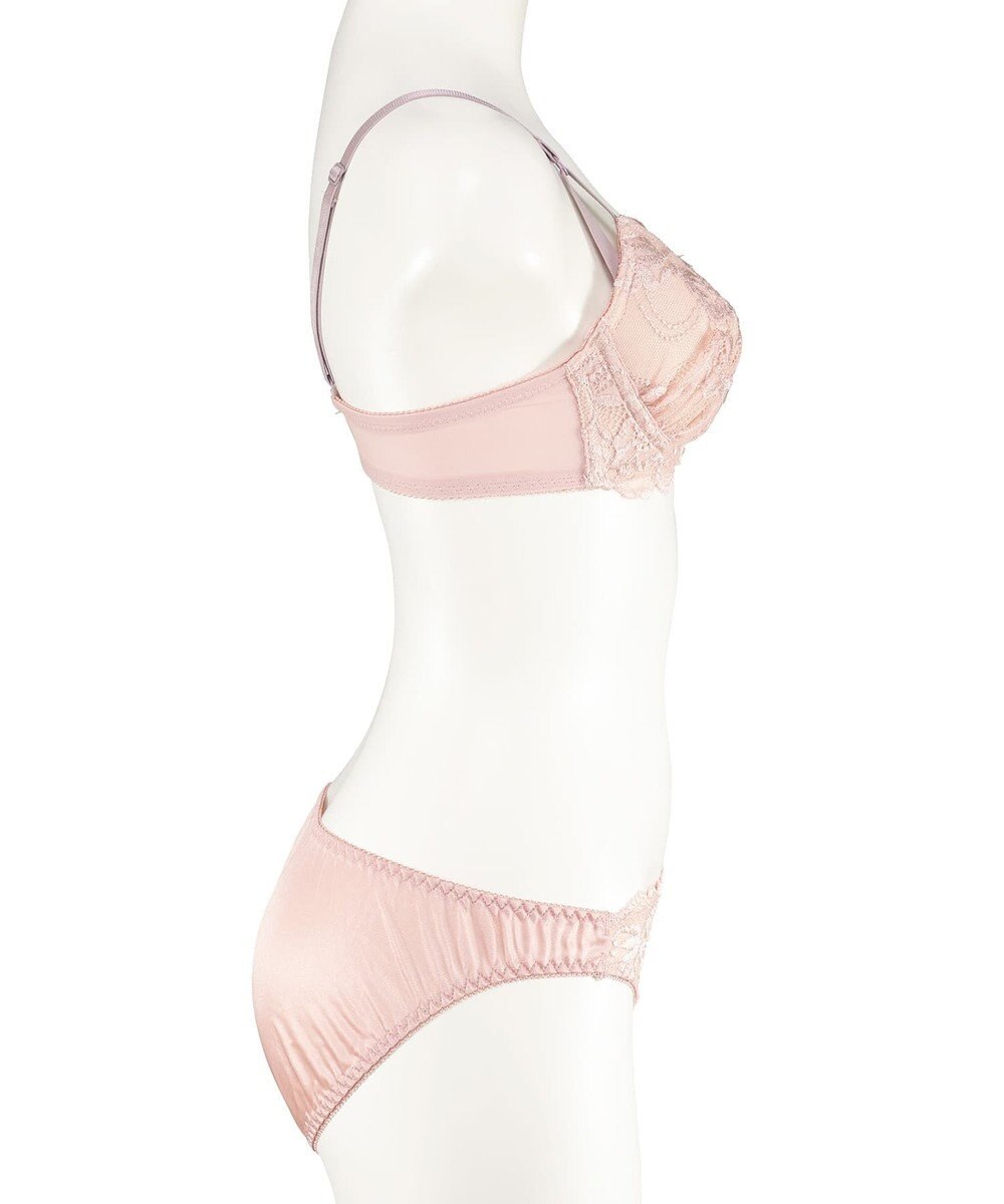 San-ai Resort（三愛水着楽園） 【WEB限定】【プチプラブラセット】純欲カラーヌーディーレーシーストリングブラ＆ショーツセット 【northerly】 