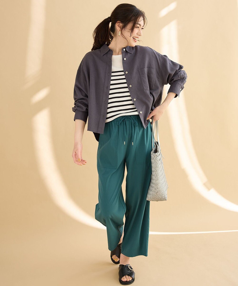 ANY 【手洗い可能】ヨーロピアンリネンシャツブラウス 