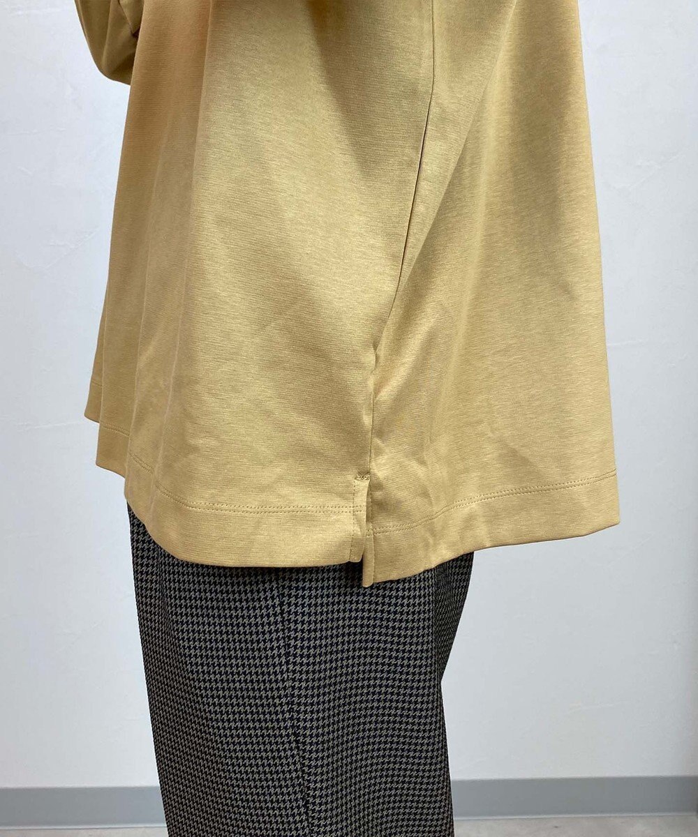 KASHIYAMA 【シルケット加工】コットンタートルネックカットソー 