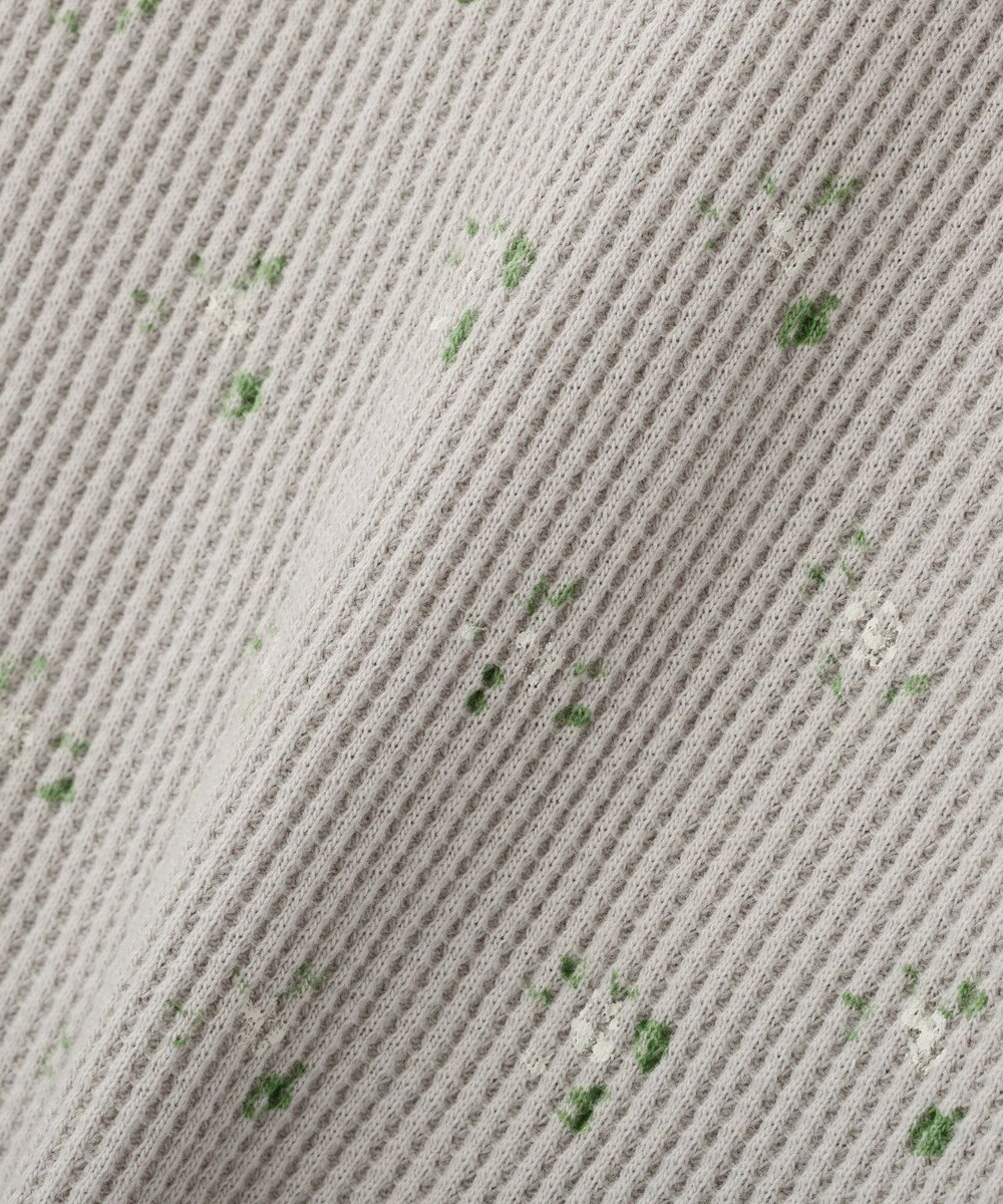 earth music&ecology 【予約】【綿100％】ダブルジップワッフルカーディガン 