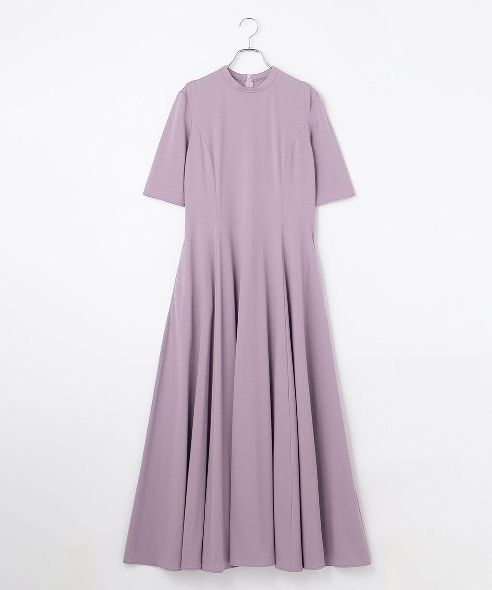 #Newans 【ANSWER for シティライフ】乾燥機対応！フィット&フレアロングワンピース 