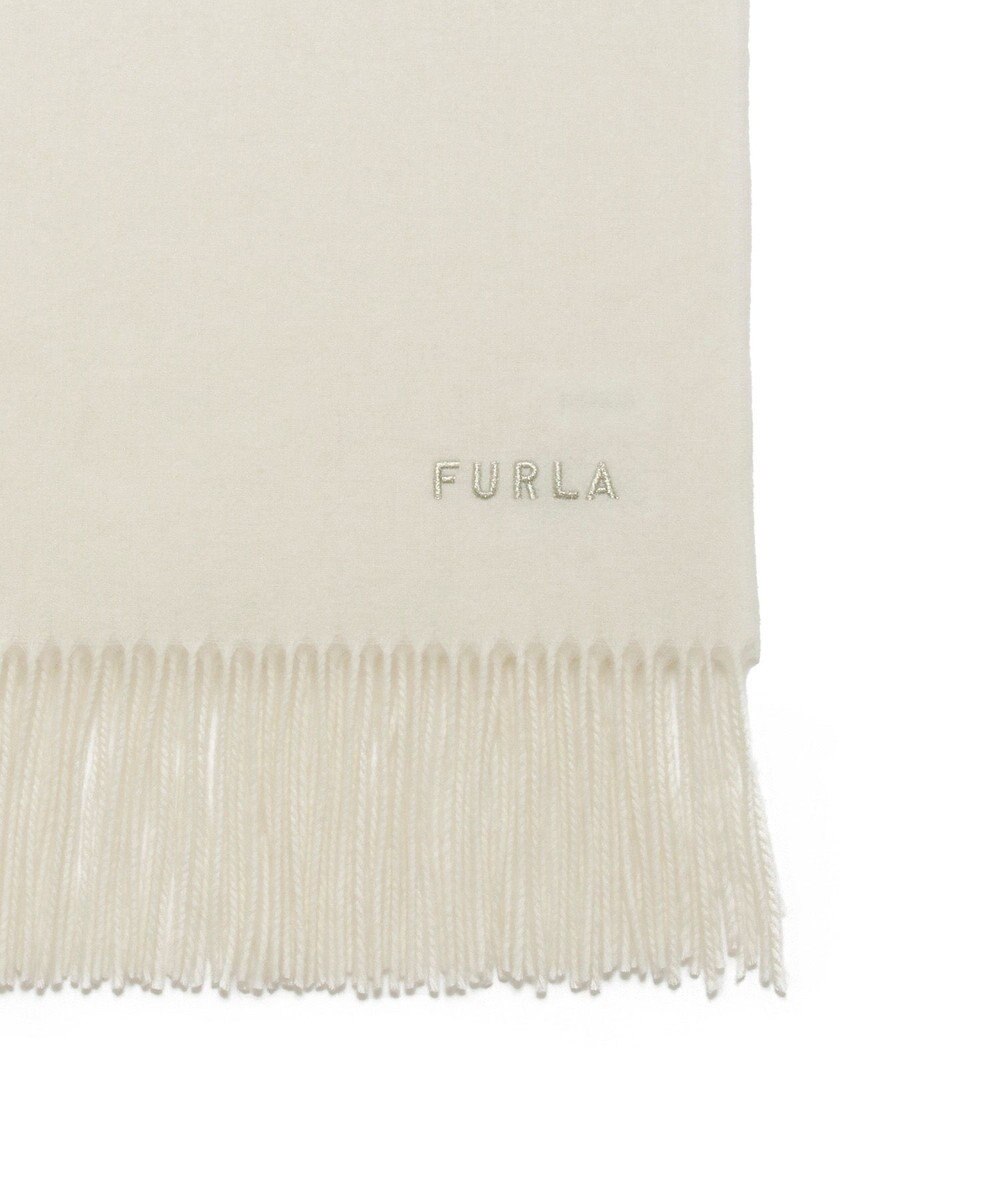 MOONBAT 【WEB限定】FURLA ウール100％ 大判プレーンストールマフラー/幅60cm 