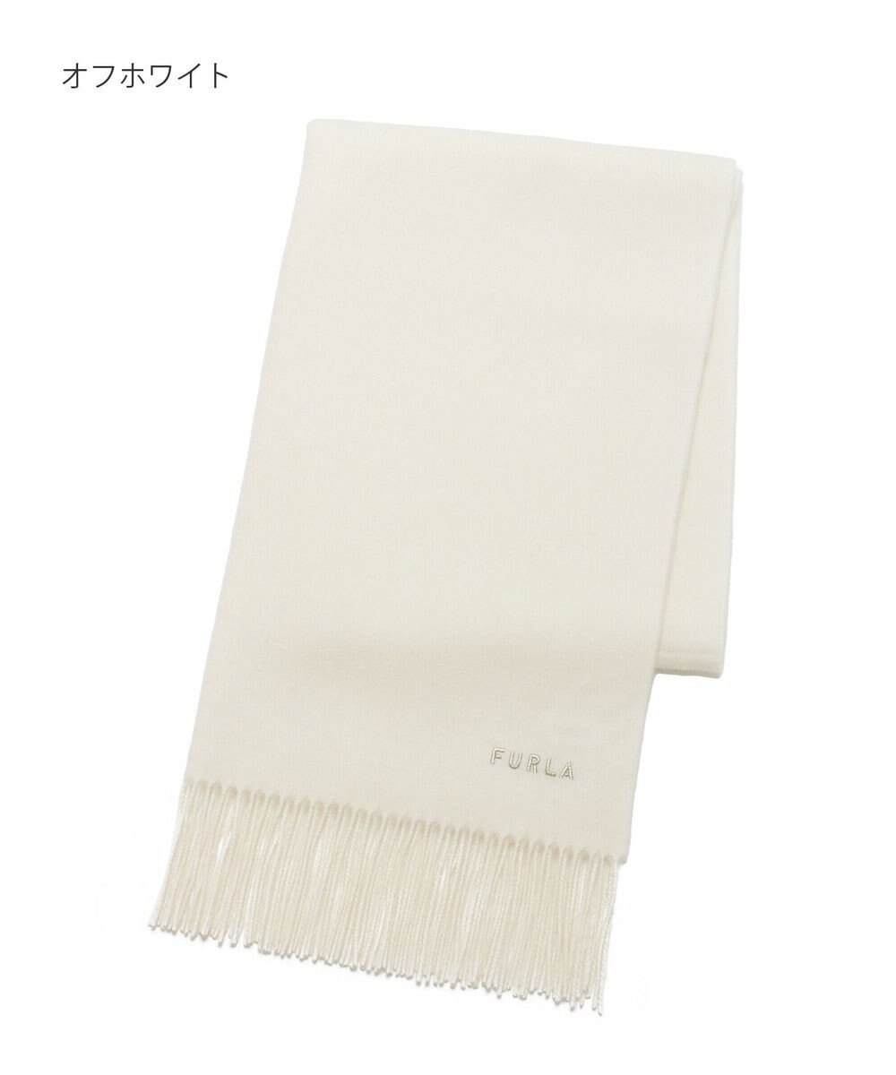 MOONBAT 【WEB限定】FURLA ウール100％ 大判プレーンストールマフラー/幅60cm 