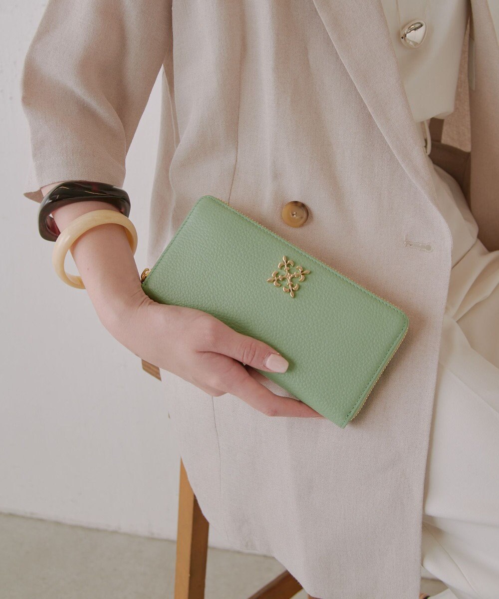 russet モノグラムプレートラウンドジップウォレット(SO-372) 