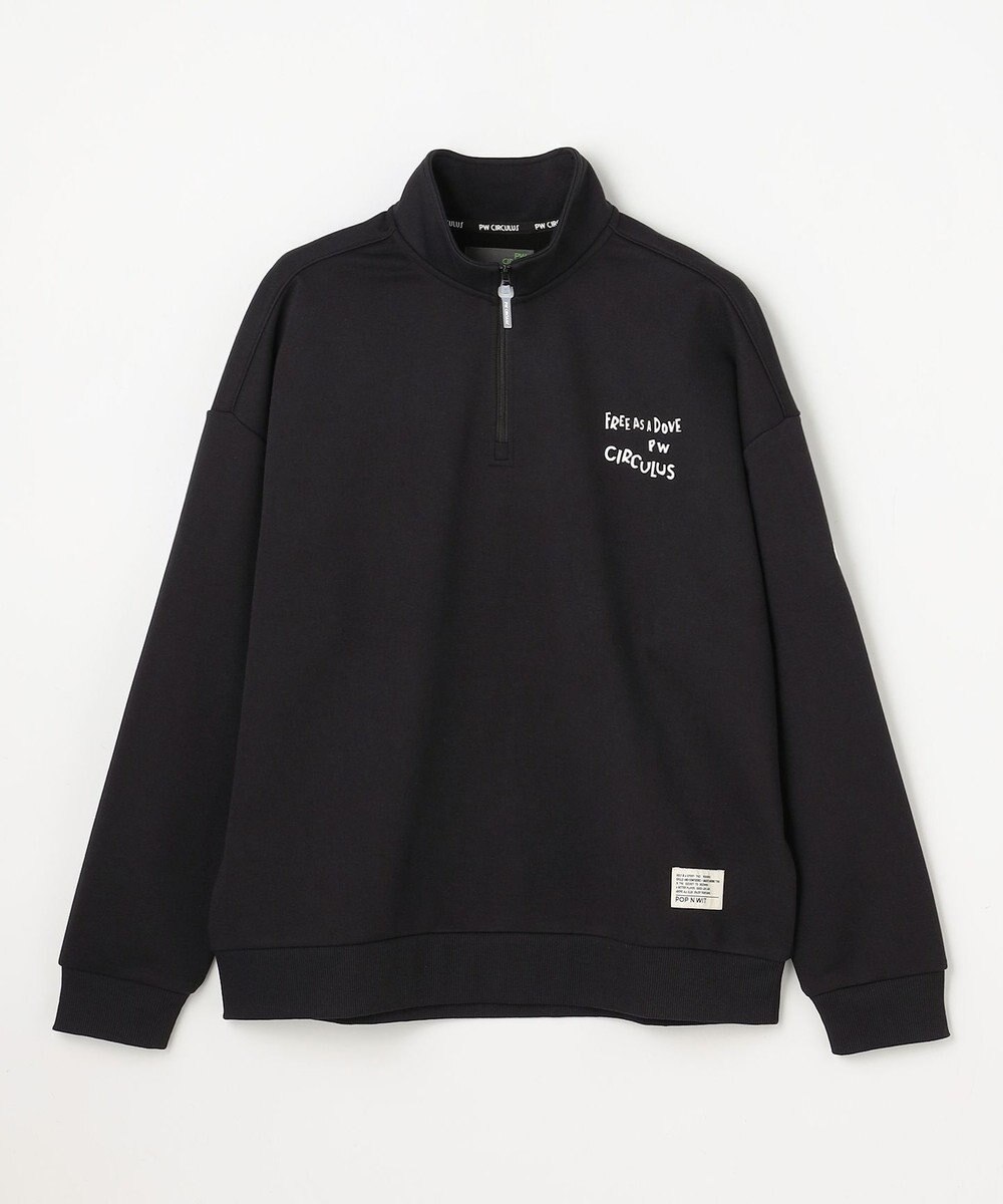 PW CIRCULUS 【MEN】ハーフジップ 裏毛スウェットトップス ゴルフ 