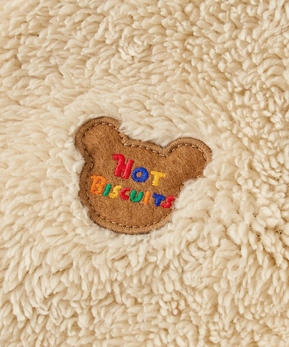 MIKI HOUSE HOT BISCUITS 【80-120cm】 裏ボアフリース リバーシブル総柄ジャンパー 