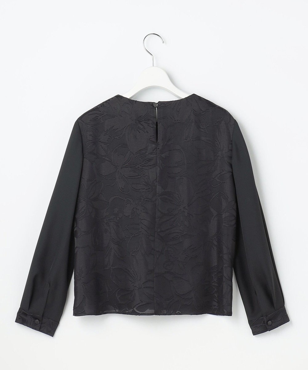 自由区 L 【カタログ掲載・セットアップ対応】フラワーオパールプリントブロッキング ブラウス 