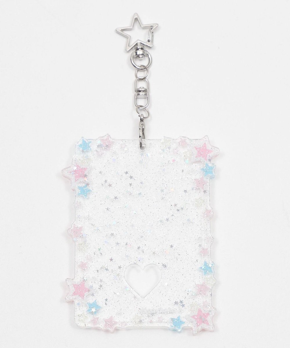WEGO 【痛バ＆推し活】キラキラスターカードホルダーキーホルダー 