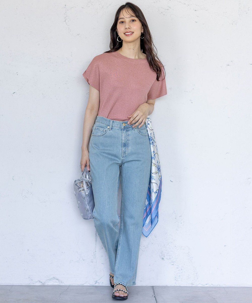 ANY SIS 【接触冷感・UVカット・洗える】ビューティクール フレンチ ニットＴ 