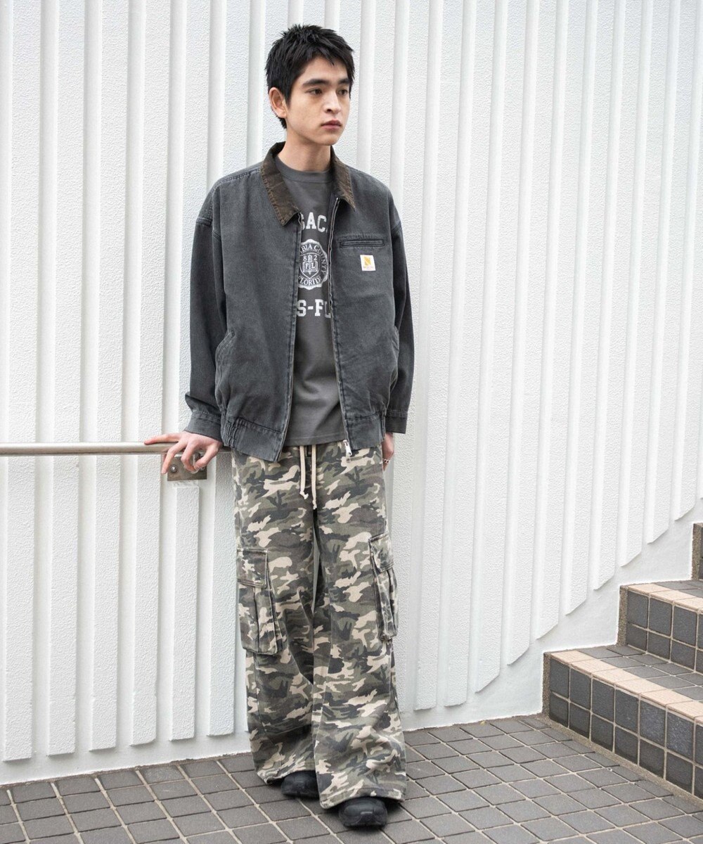 WEGO ワーカーズWジップデニムブルゾン 