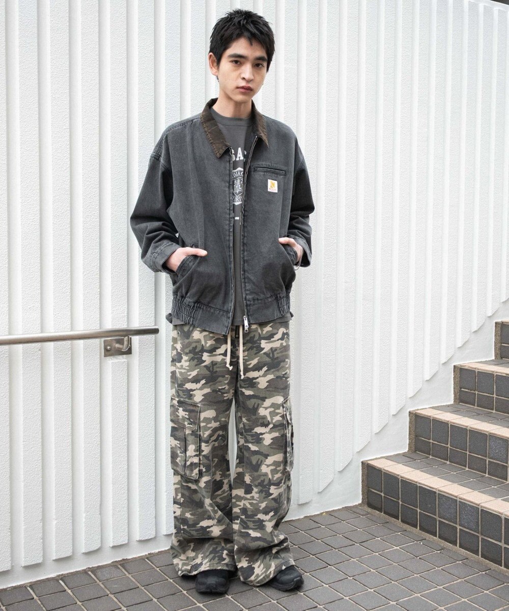 WEGO ワーカーズWジップデニムブルゾン 