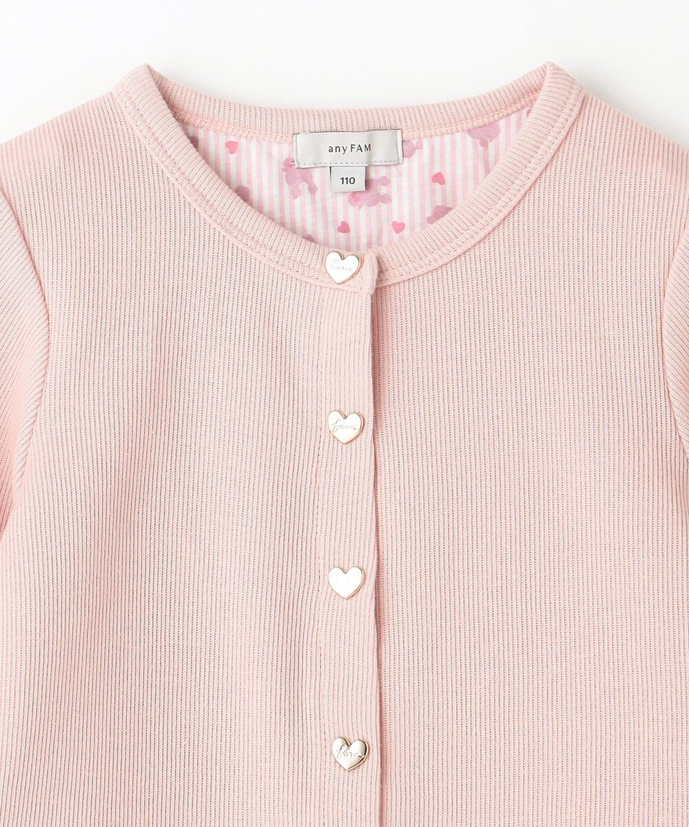 ANY KIDS スナップボタン フレンチ カーディガン 