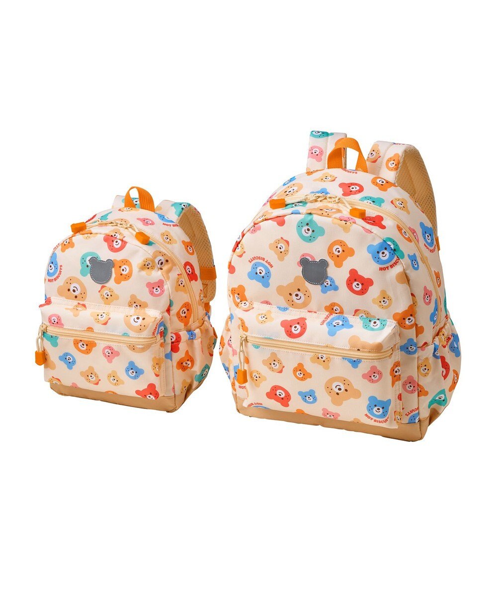 MIKI HOUSE HOT BISCUITS 【Mサイズ】カラフルビーンズ 総柄リュック 