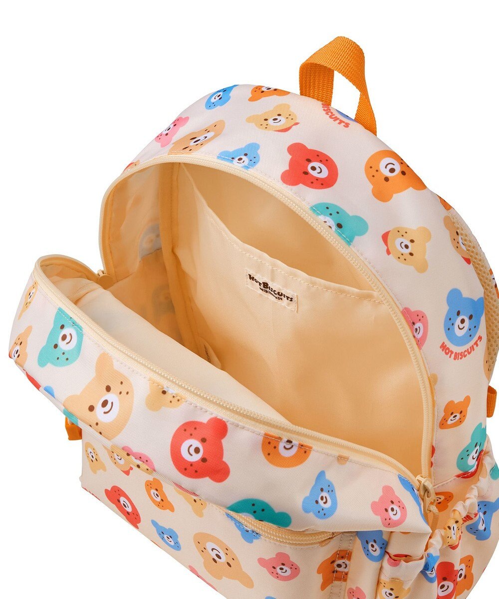 MIKI HOUSE HOT BISCUITS 【Mサイズ】カラフルビーンズ 総柄リュック 