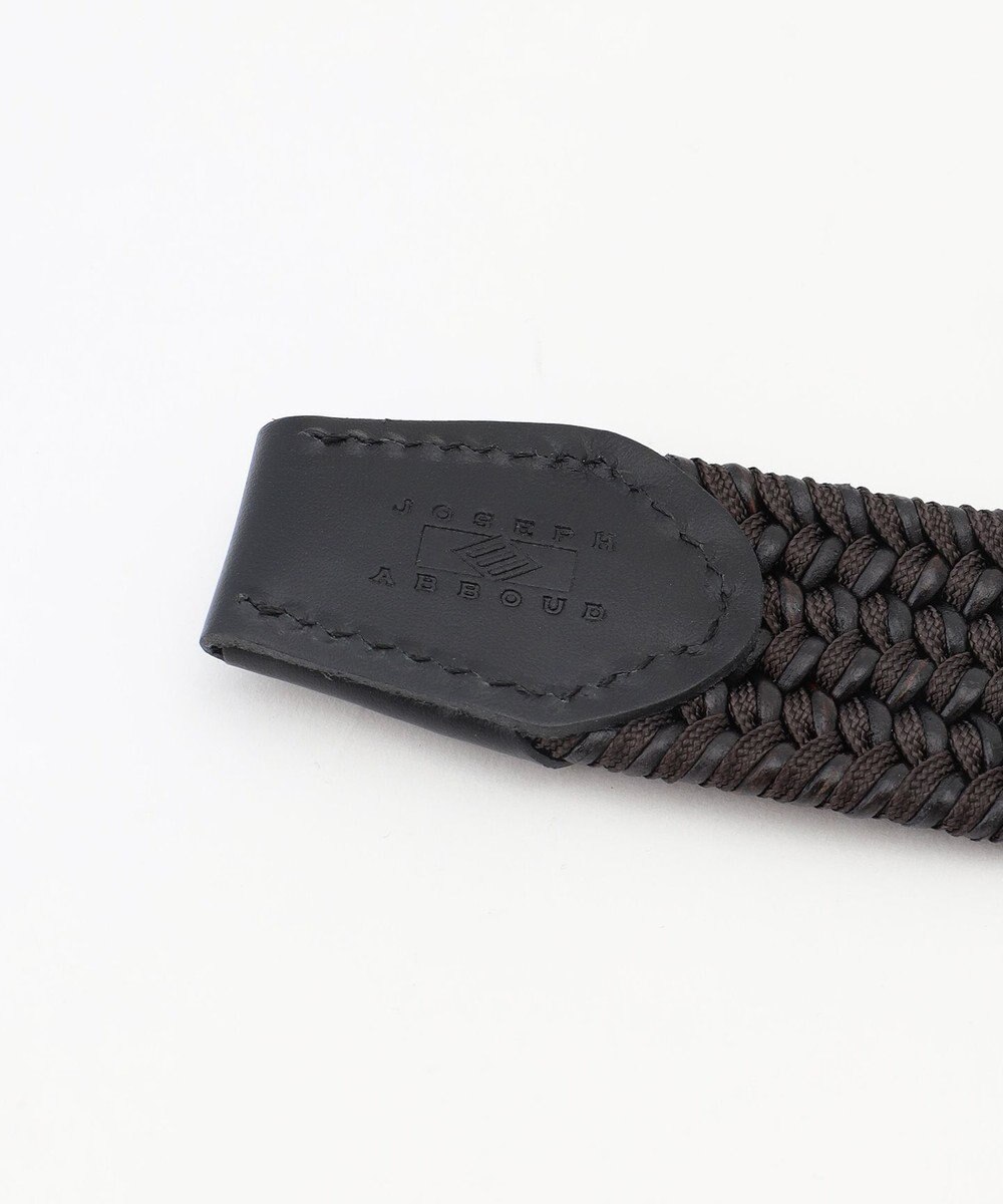JOSEPH ABBOUD  【イタリア素材・ストレッチ・日本製】 ストレッチレザーミックス ベルト 