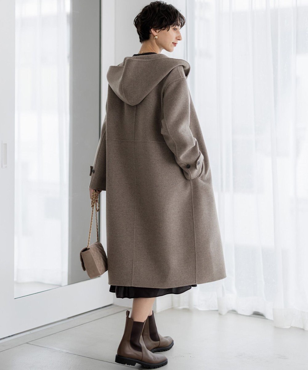 23区 S 【滝沢眞規子さん着用/VERY掲載】MANTECOPureリバー フード ロングコート 