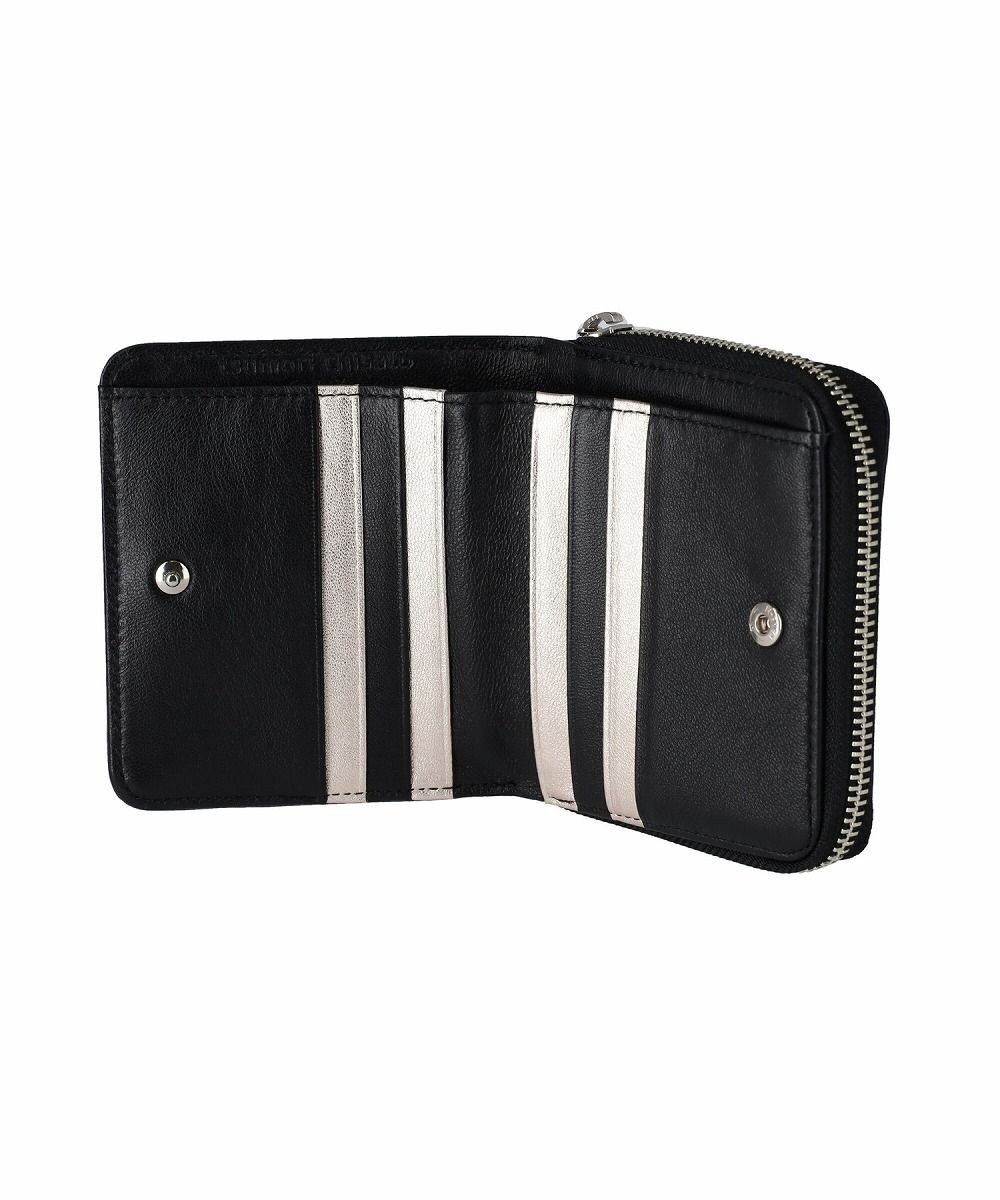 tsumori chisato CARRY tcパッチワーク ラウンドファスナー2つ折り財布 