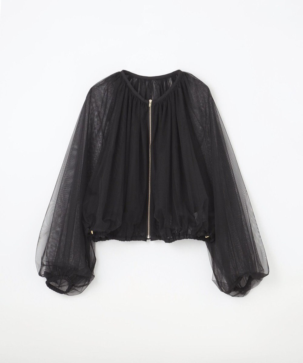 GRACE CONTINENTAL ギャザーチュールブルゾン 