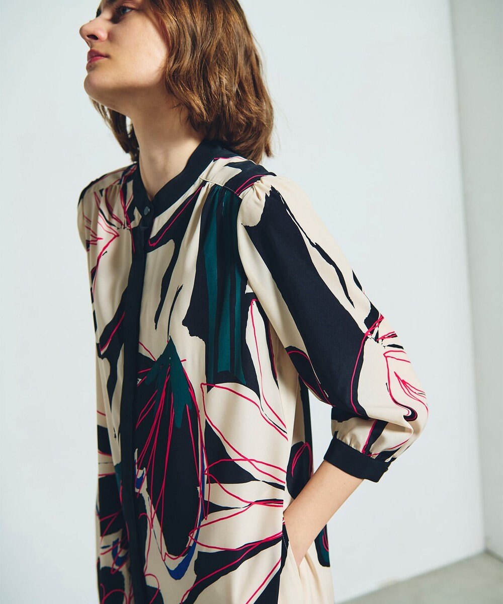 GRACE CONTINENTAL キカラインフラワーワンピース 