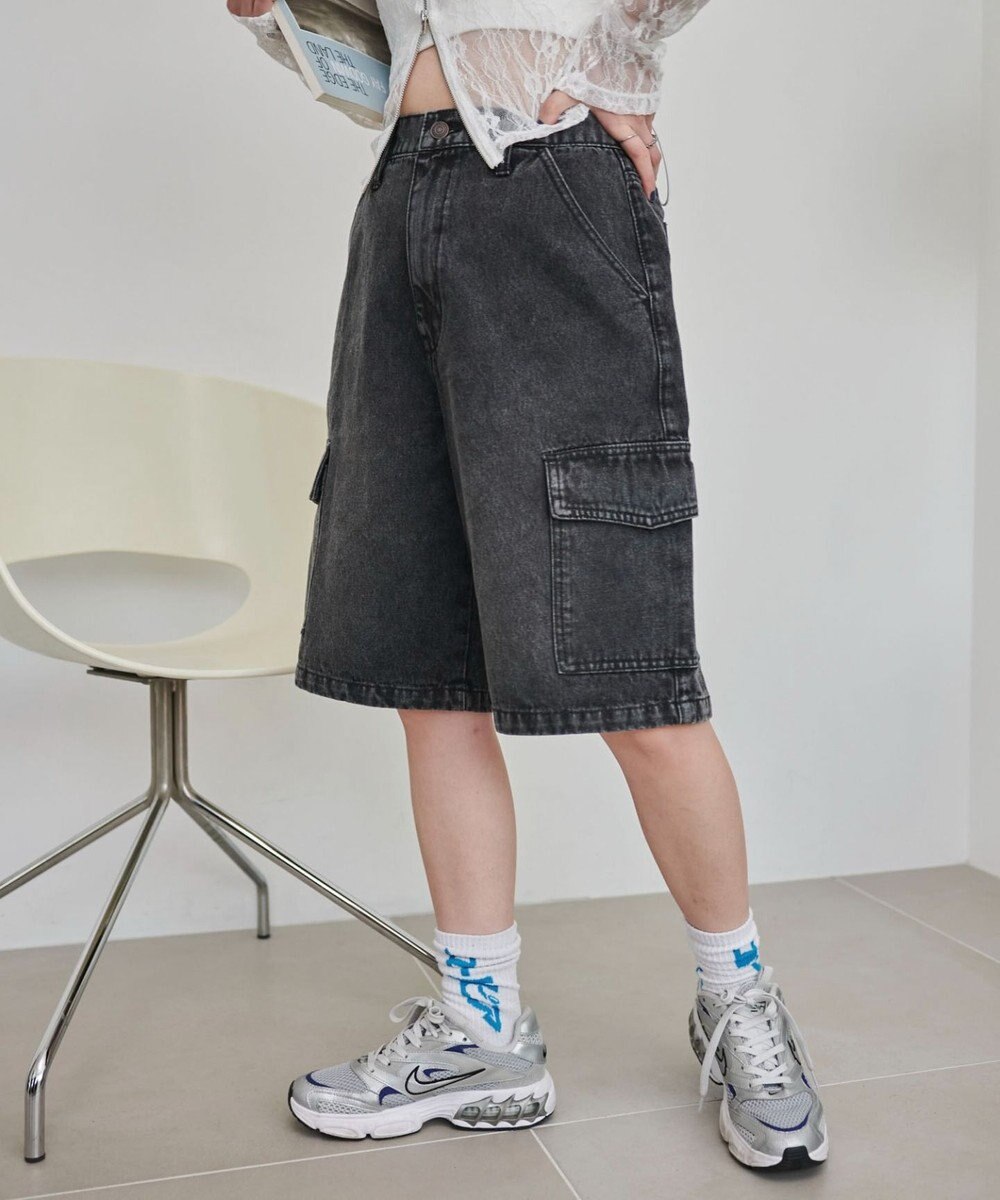 WEGO ヴィンテージウォッシュカーゴハーフパンツ 