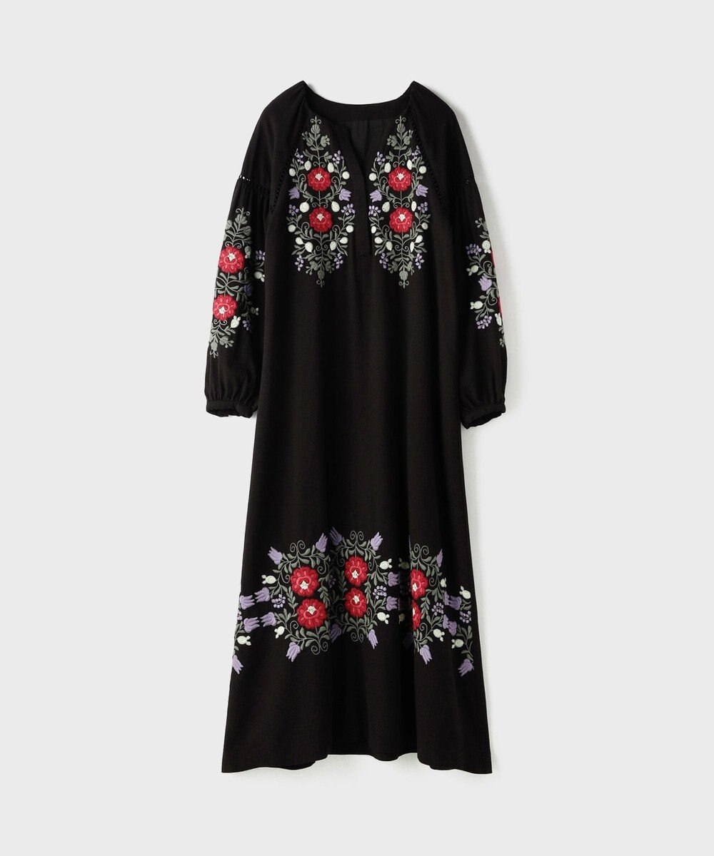 GRACE CONTINENTAL エンブロイダリーカフタンワンピース 