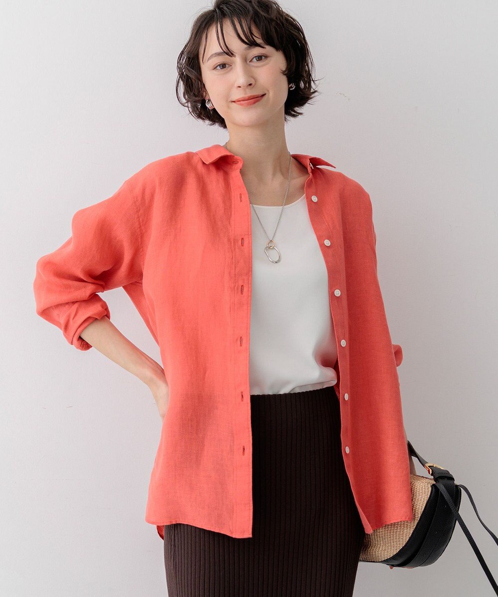 23区 【先行予約】LIBECOリネン ベーシック シャツ 