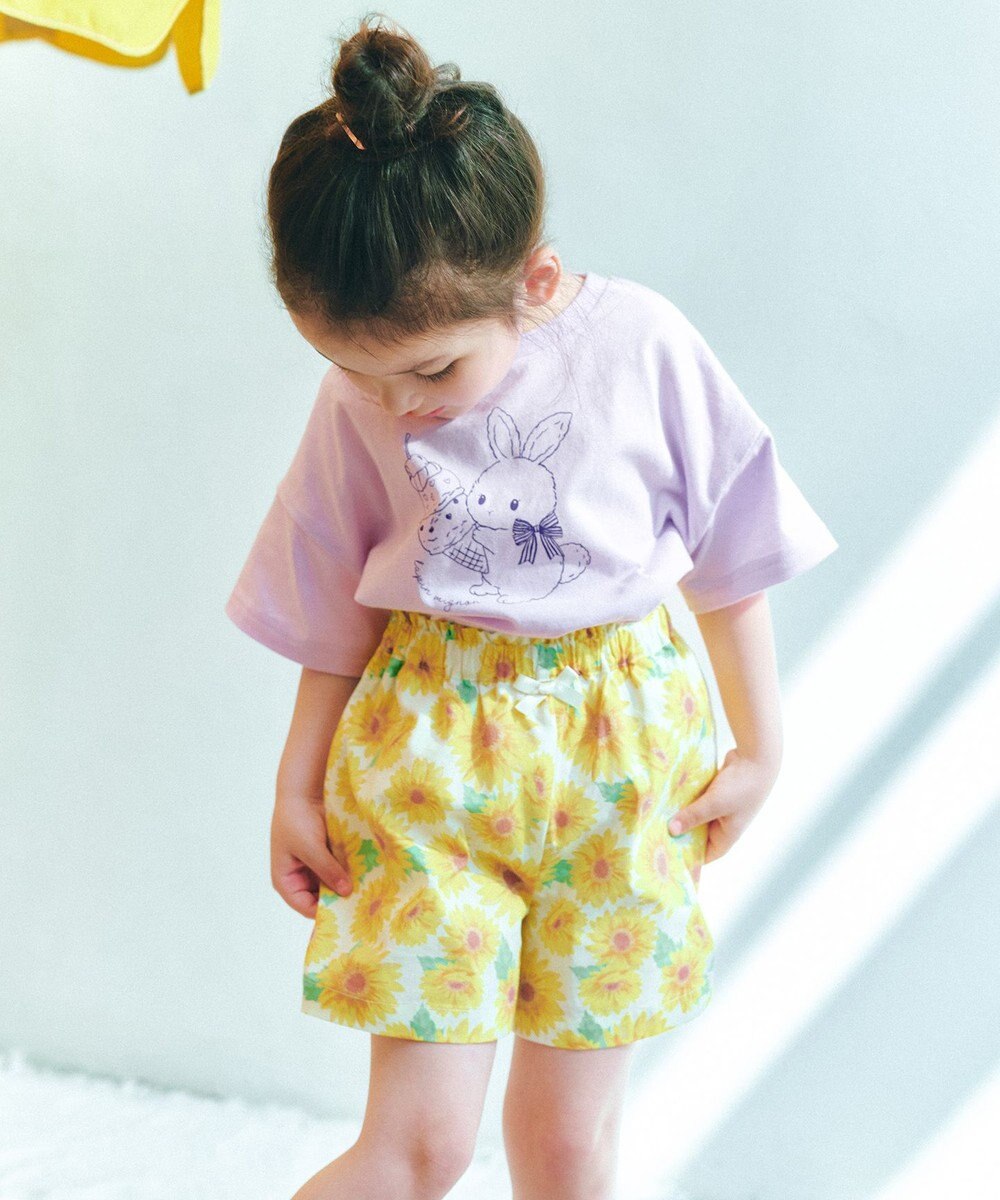 ANY KIDS 【綿100%/接触冷感】ひんやり オーバーサイズ アニマルTシャツ 