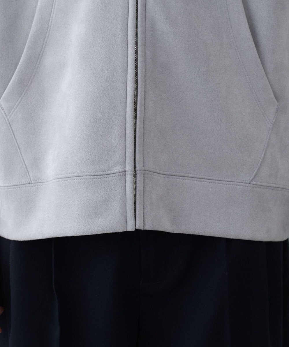 WEGO 【ユニセックス着用ITEM/MLサイズ展開】フェイクスウェードZIPパーカー 