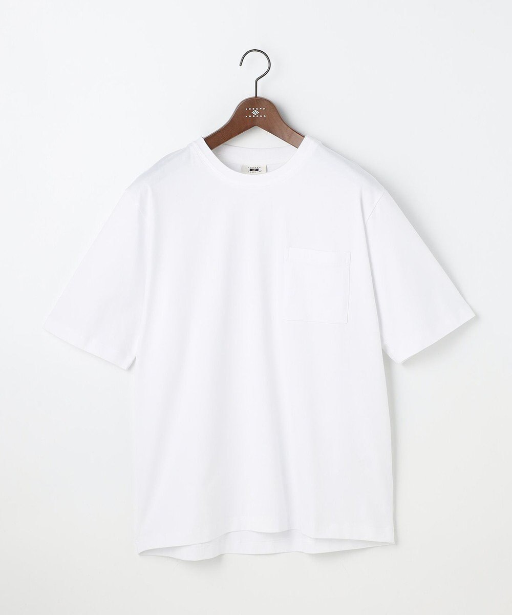 JOSEPH ABBOUD 【滑らかな肌触り】ダイヤロゴバックプリント Tシャツ 