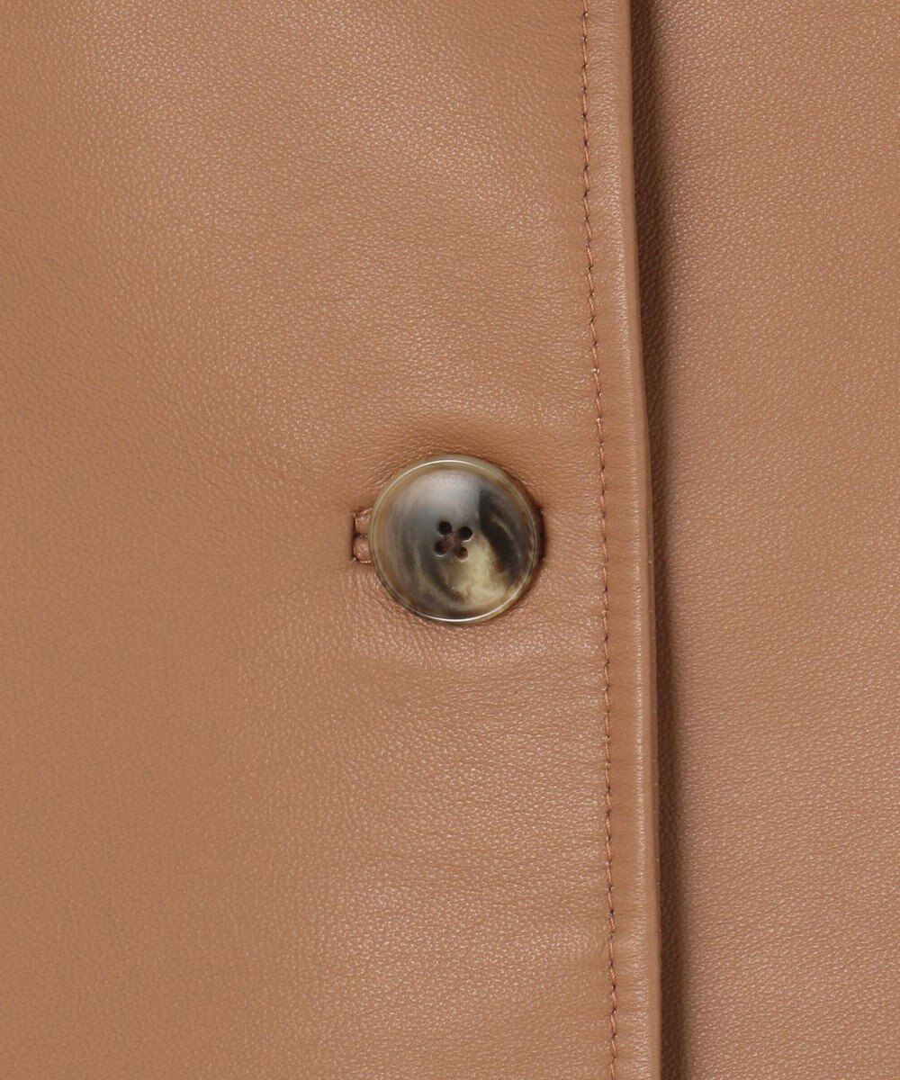 23区 L ラムレザー ステンカラー ジャケット 