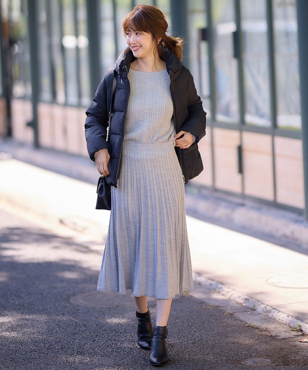 ANY SIS L 【洗える】エコファイバーミックスショート ダウン 