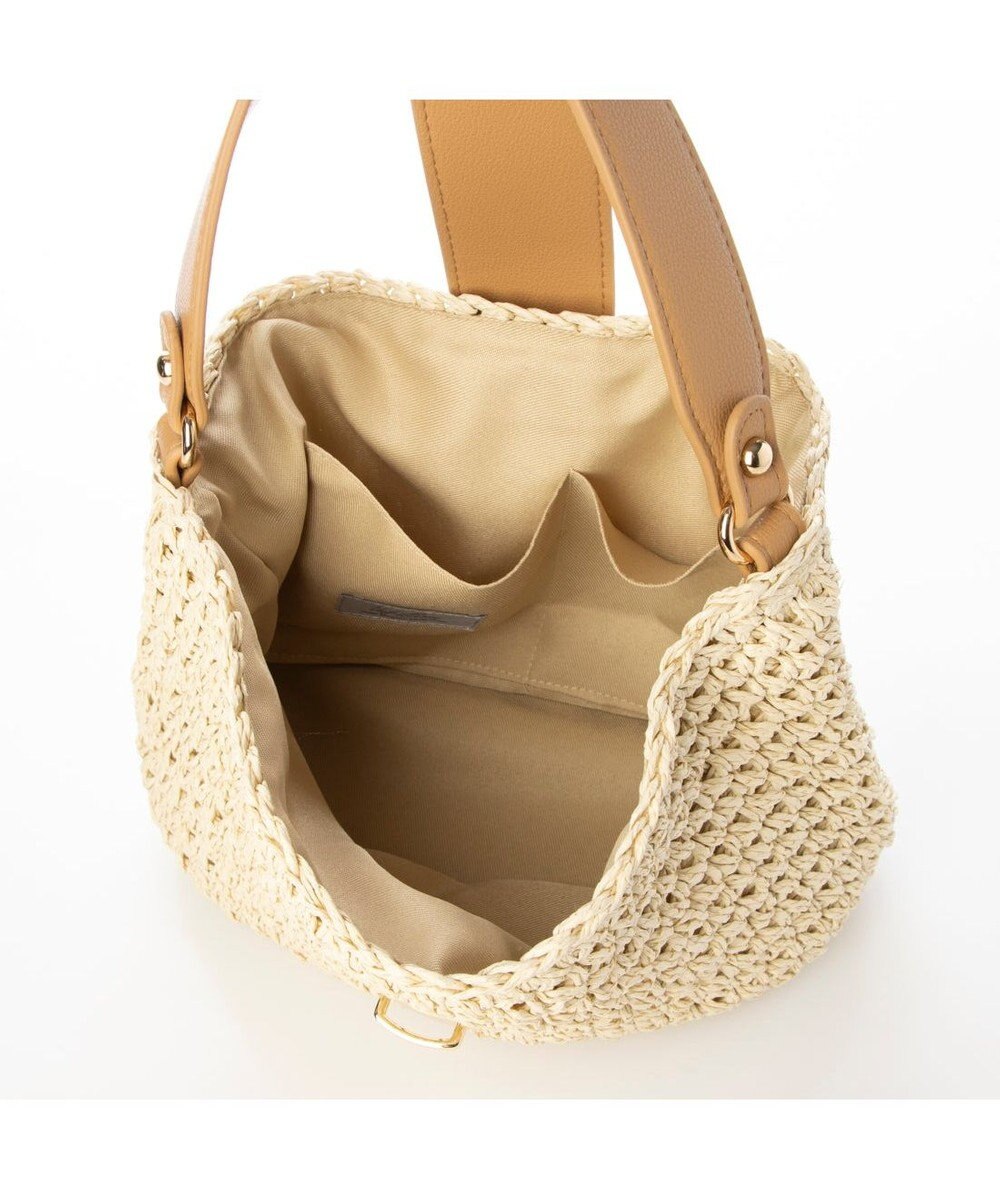 UNBILLION cachecache 差し込みフラップ2wayワンハンドルクロッシェトート 