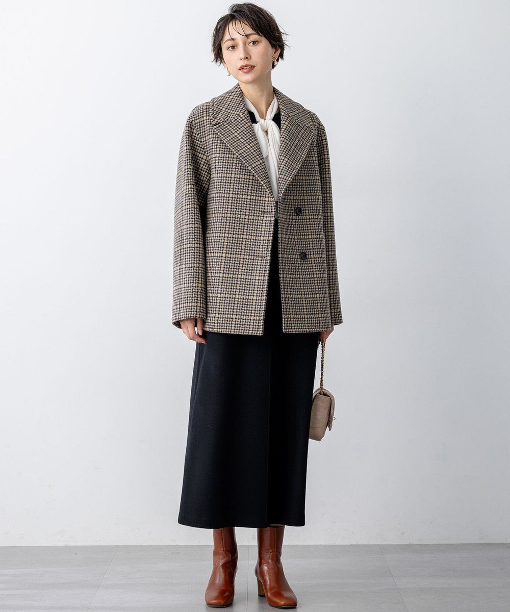23区 【Oggi11月号掲載】ボンディング チェックツイード ジャコット 