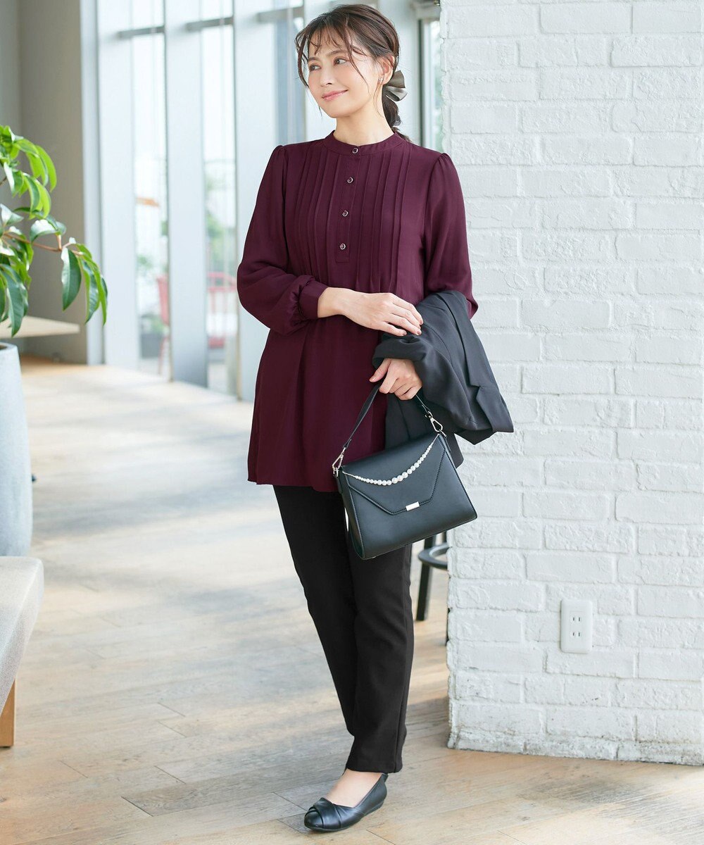 Tiaclasse 【安田美沙子さん着用・4way /2TYPEハンドル】パールチェーン付きハーフフォーマルミニバッグ 