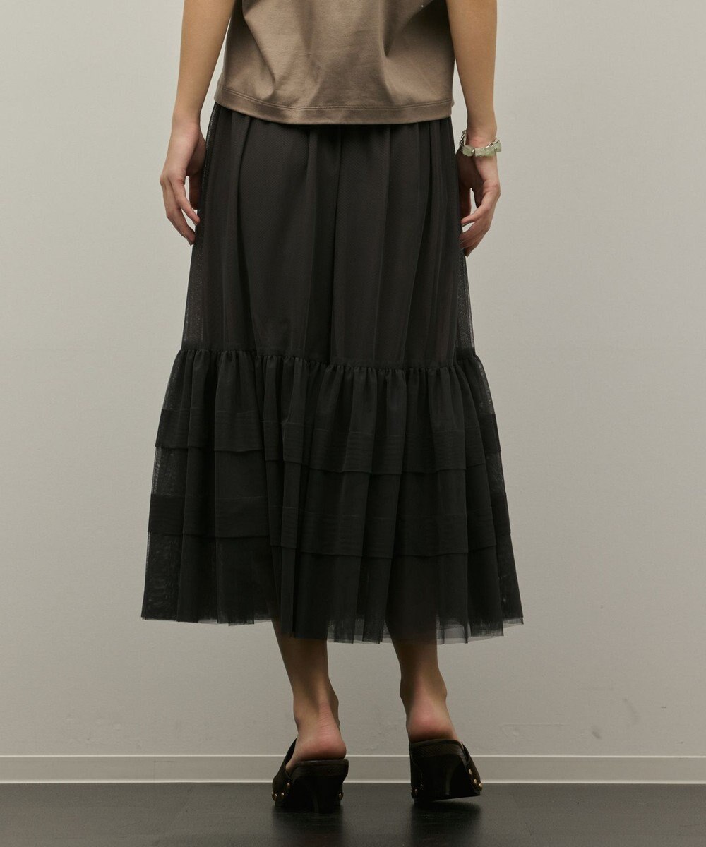 GRACE CONTINENTAL チュールティアードスカート 