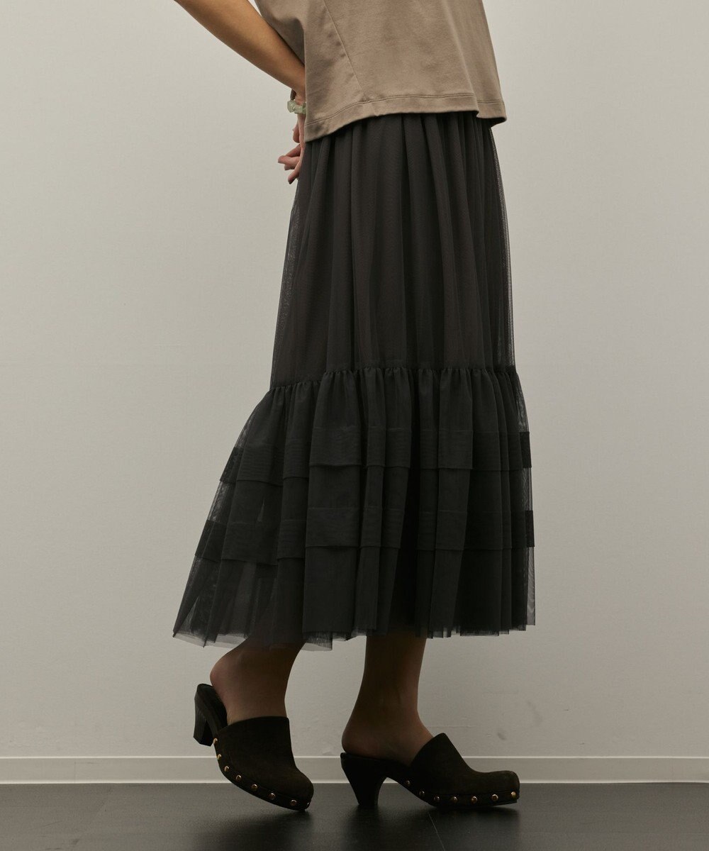 GRACE CONTINENTAL チュールティアードスカート 