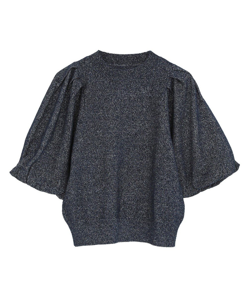 earth music&ecology ラメモールパフスリニットプルオーバー 