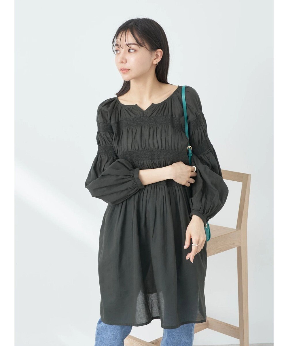 earth music&ecology シャーリングチュニック 