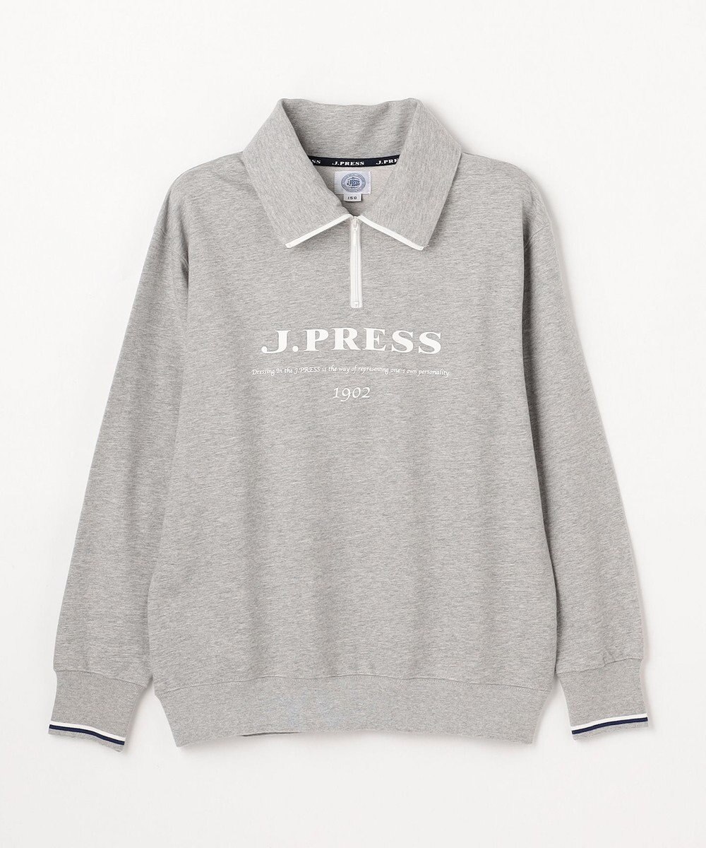 J.PRESS KIDS 【140-170cm】ミニ裏毛 ハーフジップ トレーナー 