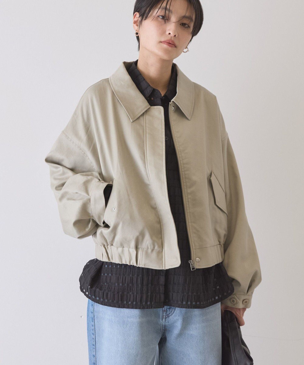 AMERICAN HOLIC 襟付きショート丈ブルゾン 