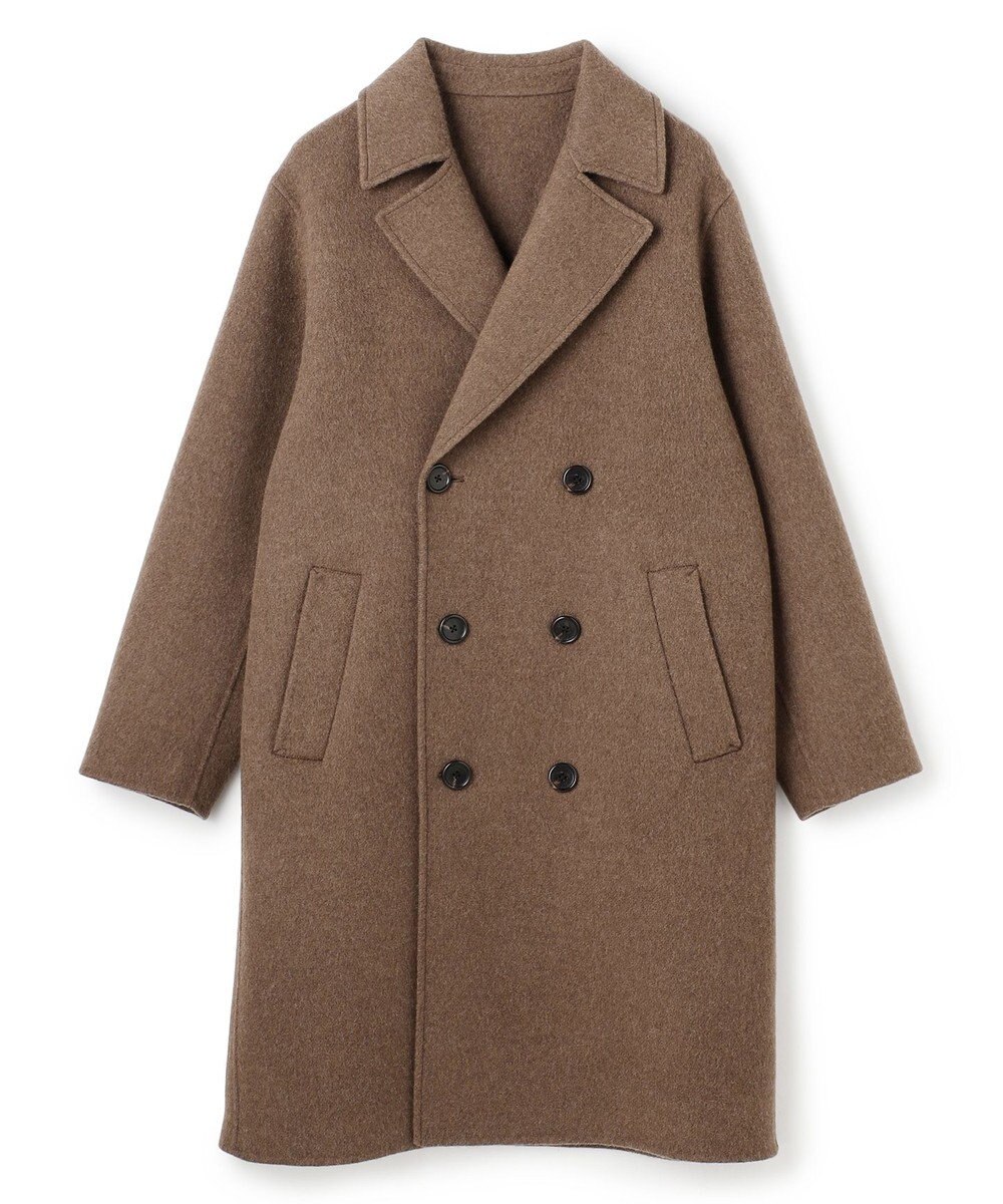 JOSEPH HOMME 【LEON掲載】【新素材】ウールキャメルリバー　ダブルブレストチェスターコート 